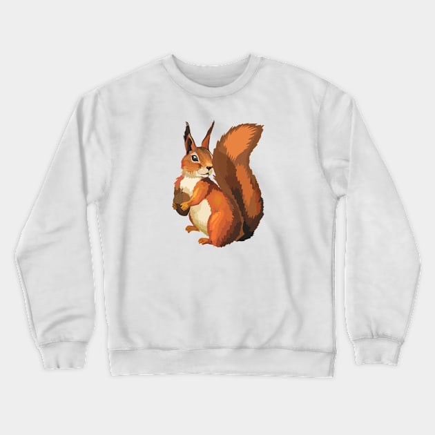 Squirrel Crewneck Sweatshirt by Artofcuteness
